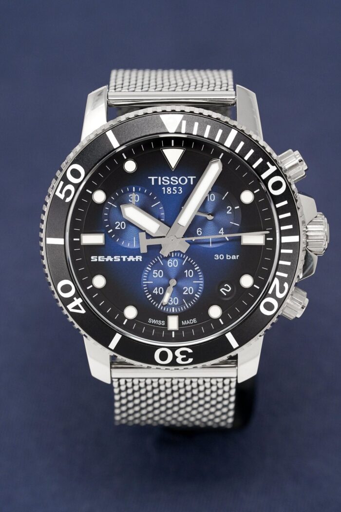 Tissot Seastar 1000 Chronograph Men's Graded Blue Watch - T120.417.11.041.02 - Image 6